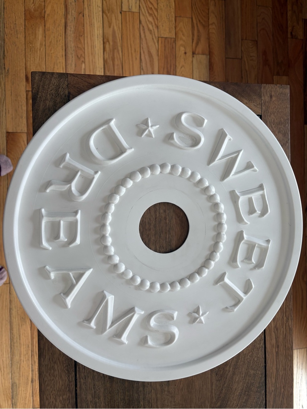 White 'Sweet Dreams' Decorative Ceiling Medallion